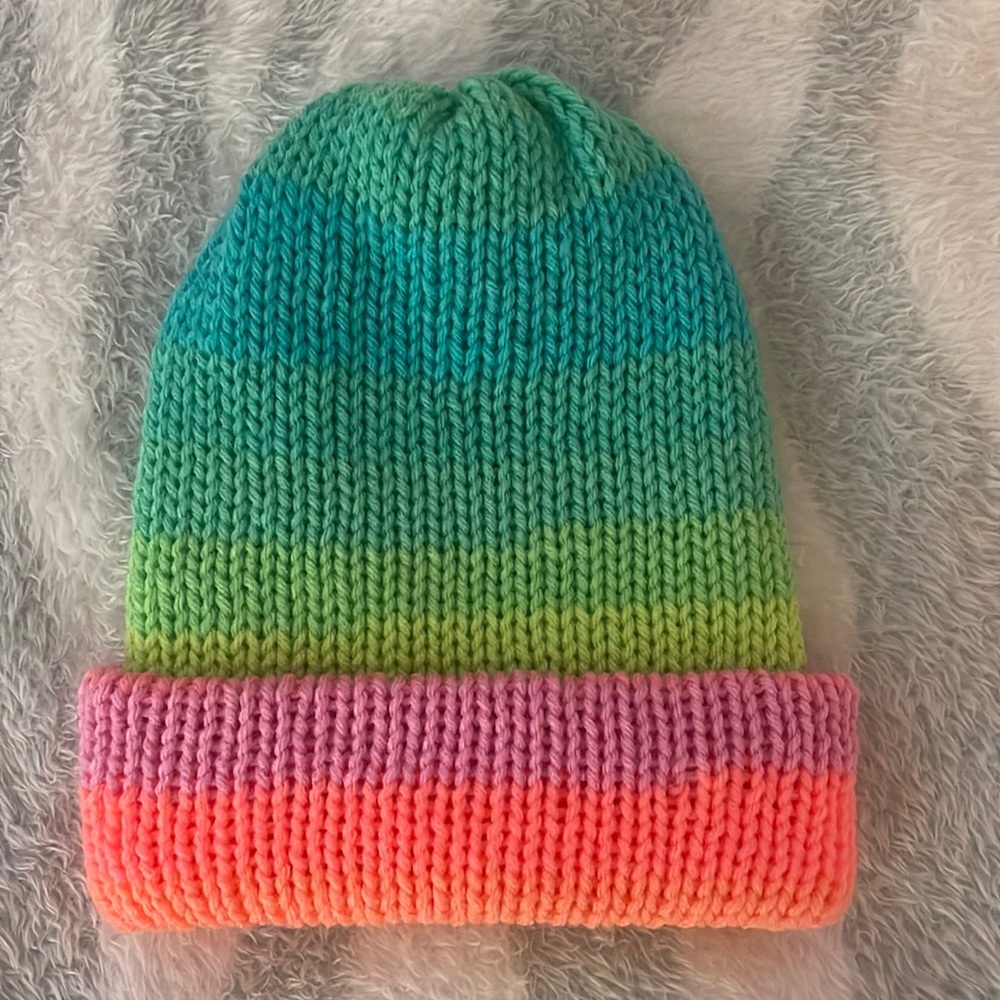 handmade knit beanie